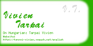 vivien tarpai business card